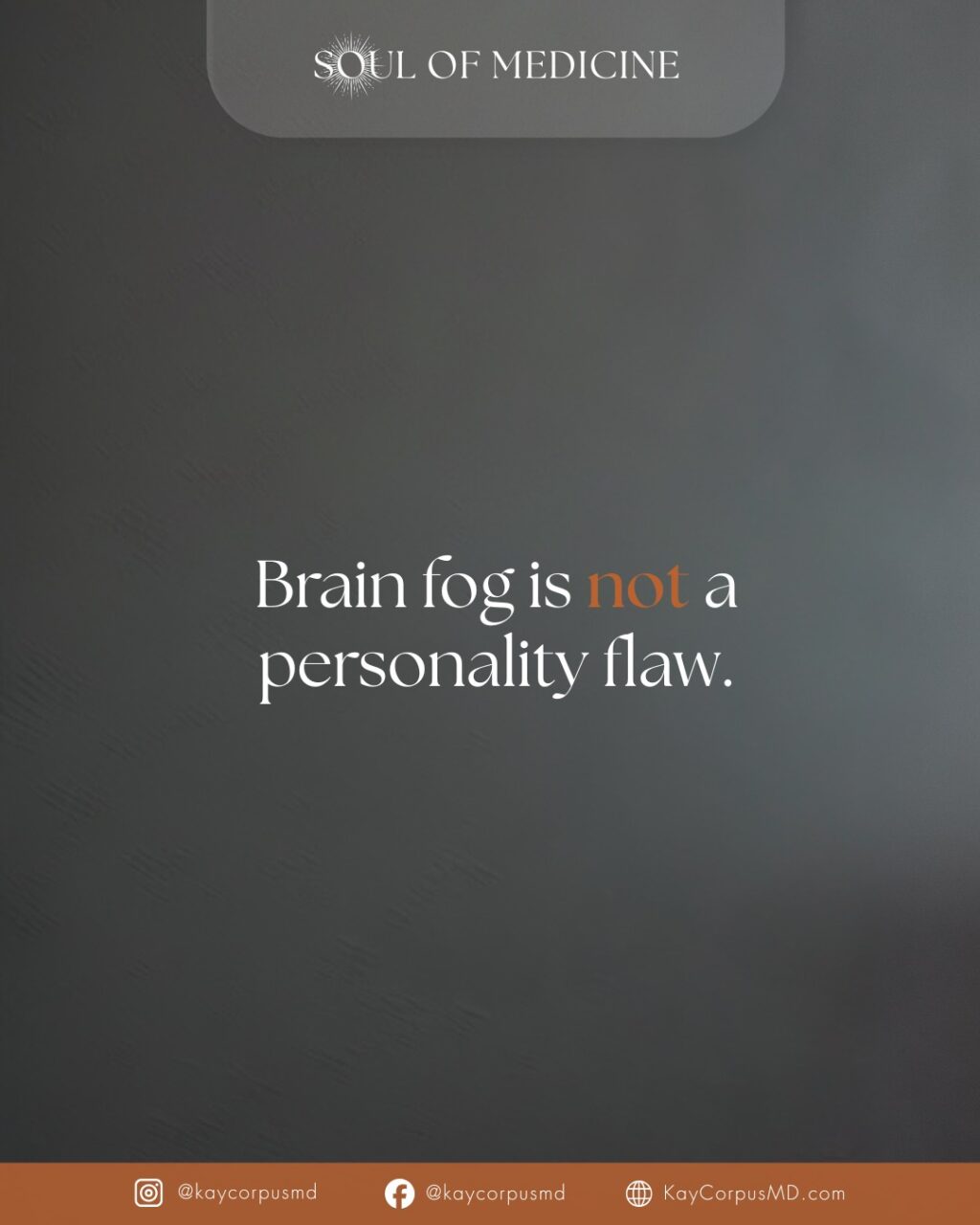 Instagram post from kaycorpusmd. This post is in position 3.