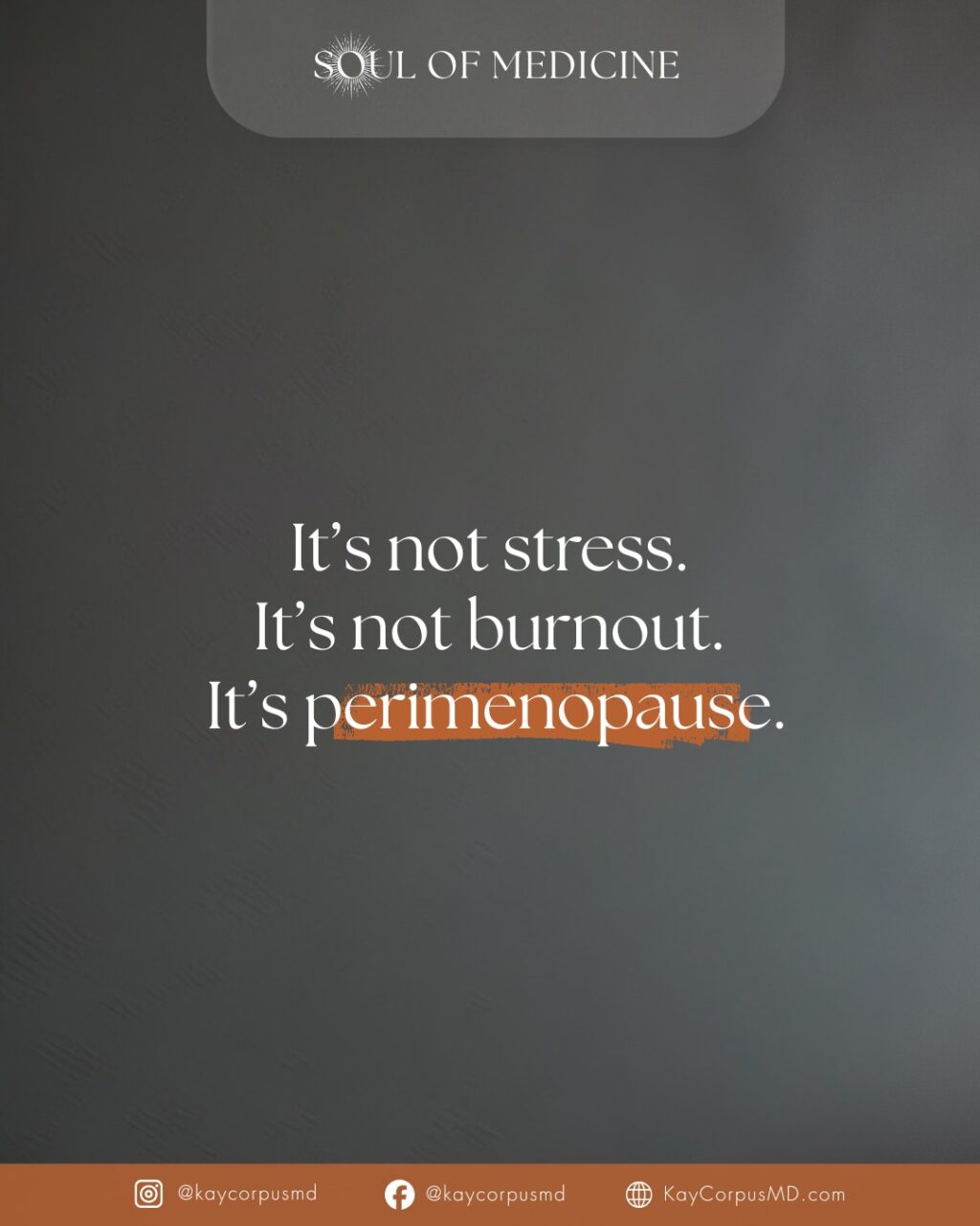 Instagram post from kaycorpusmd. This post is in position 7.